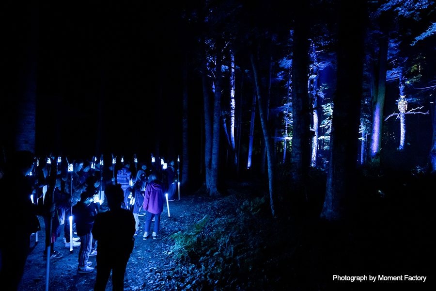 案例｜球信网为壮观的Kamuy Lumina魔法夜行旅游项目提供配乐设备