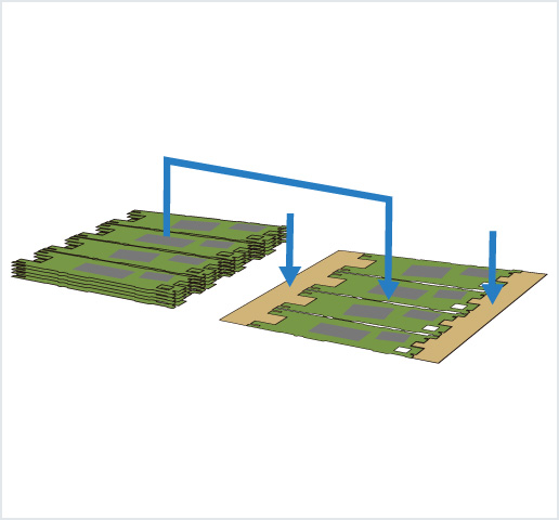 ［Image］PCB placer： HDI 基板用高精度框架排列机